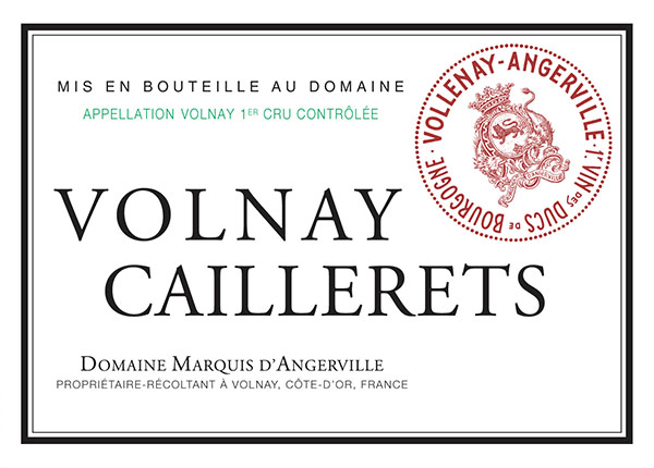 Domaine Marquis d’Angerville – Volnay Caillerets