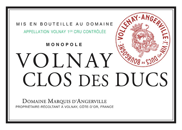 Domaine Marquis d’Angerville – Volnay Clos des Ducs
